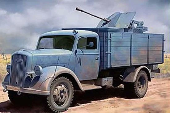 Dragon 1/35 German 3T 4X2 Truck W/2Cm Flak — image 1 of 2