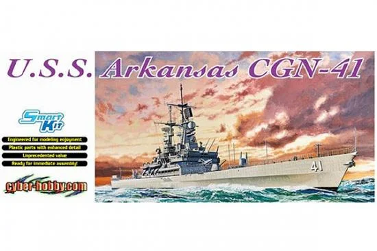 Dragon Ch 1/700 U.S.S. Arkansas Cgn-41 Ltd — image 1 of 2