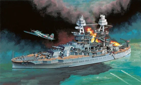 Dragon 1/700 Uss Arizona BB-39 W/Type 97 — image 1 of 3