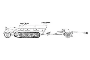 1/72 SD KFZ251/1AUSF D +7.5CM — image 1 of 2