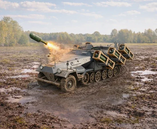 Stuka zu FußSd.Kfz. 251/1 Ausf.B - WWII German MLRS — image 1 of 15