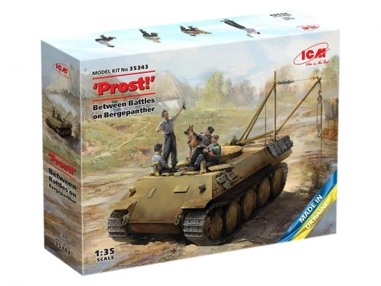 Prost! - Between Battles on Bergepanther (WWII German Tankmen with Bergepanther) — image 3 of 3