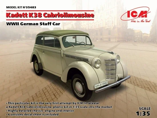 Kadett K38 Cabriolimousine - WWII German Staff Car &mdash; image 2 of 3