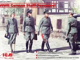 WWII German Staff Personnel (4 figures) — image 2 of 3