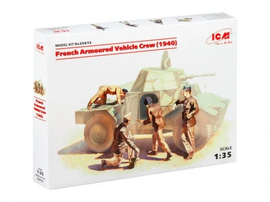 French Armoured Vehicle Crew (1940) (4 figures) &mdash; image 3 of 3