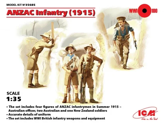 ANZAC Infantry (1915) (4 figures) &mdash; image 2 of 3
