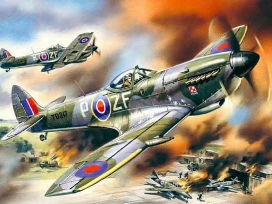 Spitfire Mk.XVI - WWII British Fighter — image 1 of 10