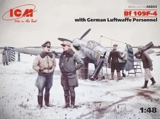 BF 109F-4 with German Luftwaffe Personnel — image 2 of 3