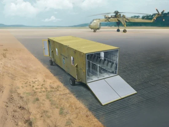 Universal Military Pod with M8A1 US Landing Mat — image 1 of 11