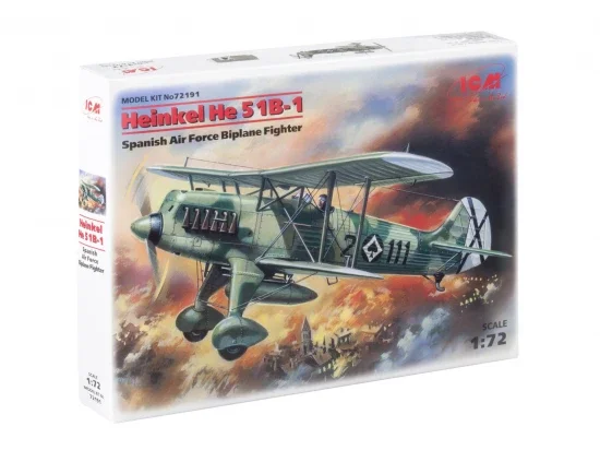 Heinkel He 51B-1 - Spanish Air Force Biplane Fighter — image 3 of 6