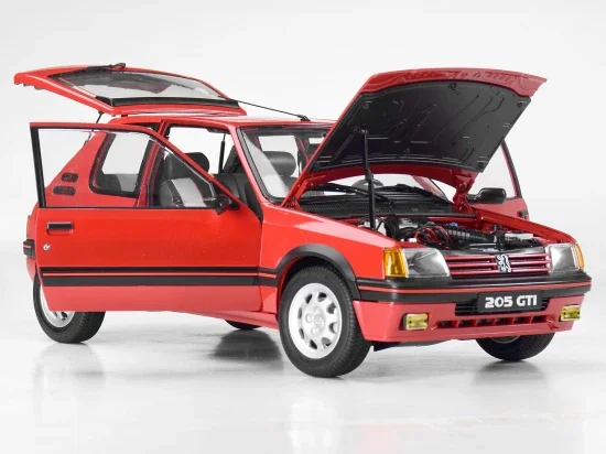 Red Peugeot 205 1.9 GTI 1:8 Scale Full Metal Kit — image 3 of 9