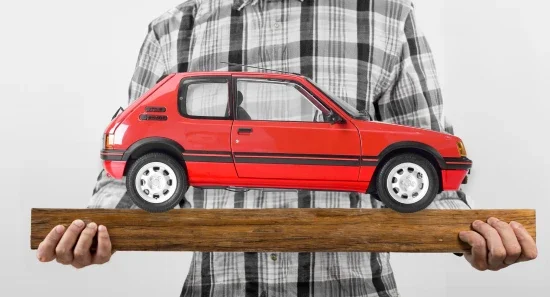 Red Peugeot 205 1.9 GTI 1:8 Scale Full Metal Kit — image 9 of 9