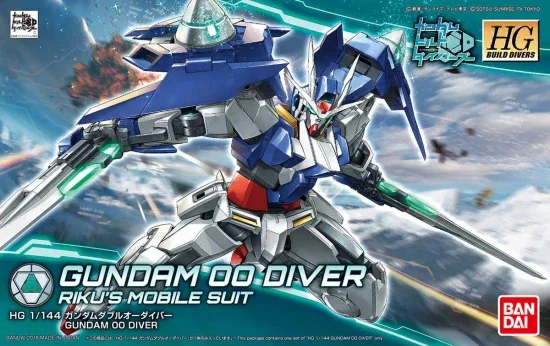 HG 1:144 Gundam 00 Diver - Rikus Mobile Suit — image 2 of 7