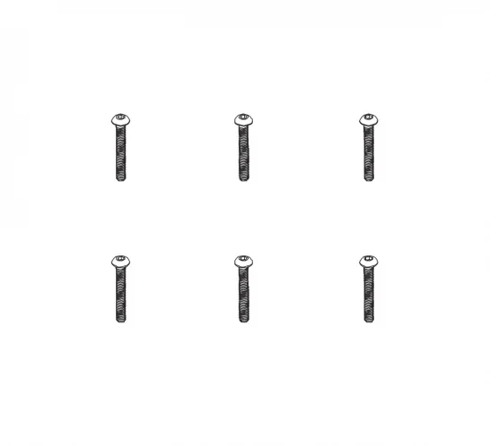 B head hex screw HM4*30 6pcs — image 2 of 2