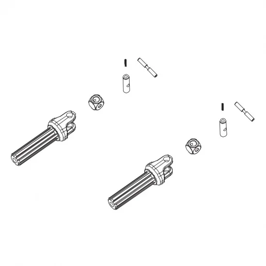 Slider Shaft Male Assembly 2PCS — image 2 of 2