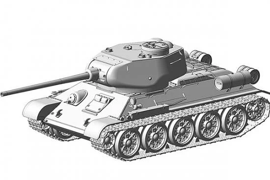 Zvezda Soviet Medium Tank T-34/85 — image 1 of 2
