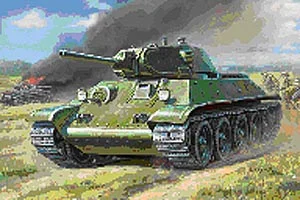 Zvezda 1:100 Soviet Tank T-34/76 — image 2 of 5