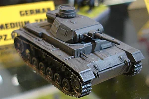 Zvezda 1:100 German Tank Panzer III &mdash; image 2 of 6