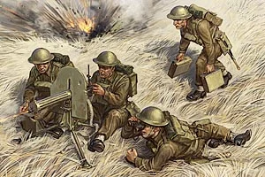 Zvezda British Machine Gun With Crew WWII — image 2 of 6