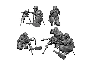 Zvezda 1/72 German Machine Gun W/Crew — image 2 of 9