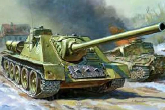Zvezda Self Propelled Gun Su-100 &mdash; image 2 of 6