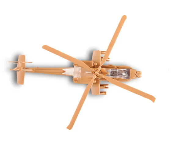 Zvezda 1:144 Apache Helicopter &mdash; image 4 of 8