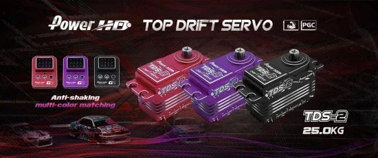 Power HD TDS-2 Low Profile HV Servo - 25kg 0.09s - Purple &mdash; image 2 of 2