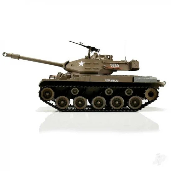 Henglong 1:16 US M41A3 Walker Bulldog with Infrared Battle System (2.4GHz + Shooter + Smoke + Sound) — image 3 of 6