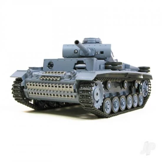 Henglong 1:16 German Panzer III (24GHz Shooter Smoke Sound) — image 4 of 6
