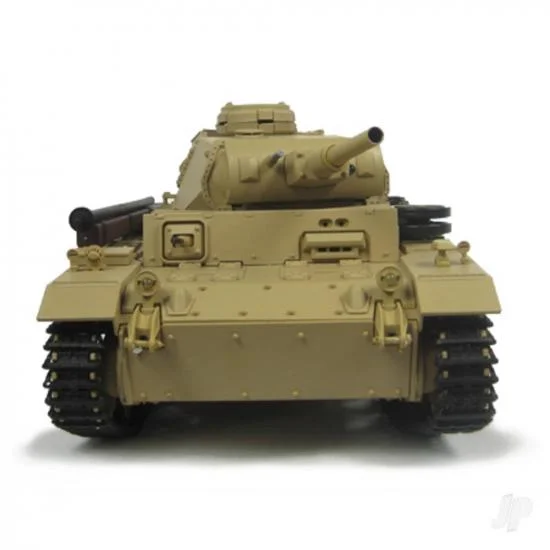 Henglong 1:16 Tauch Panzer III with Infrared Battle System (2.4GHz Shooter Smoke Sound Metal Gearbox) — image 2 of 8
