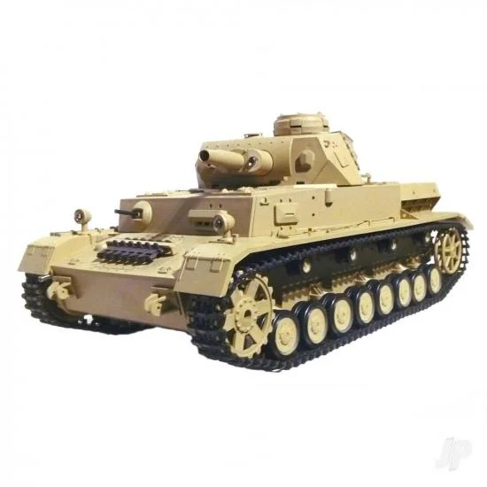 Henglong 1:16 Dak PZKPFW.IV AUSF. F-1 with Infrared Battle System (2.4GHz Shooter Smoke Sound) — image 1 of 2