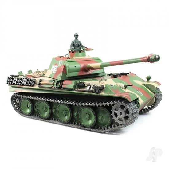 Henglong 1:16 German Panther Type G I with Infrared Battle System (Shooter + Smoke + Sound + Metal Gearbox) — image 3 of 5