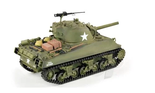Henglong 1:16 US M4A3 Sherman with Infrared Battle System (2.4GHz + Shooter + Smoke + Sound) — image 2 of 3