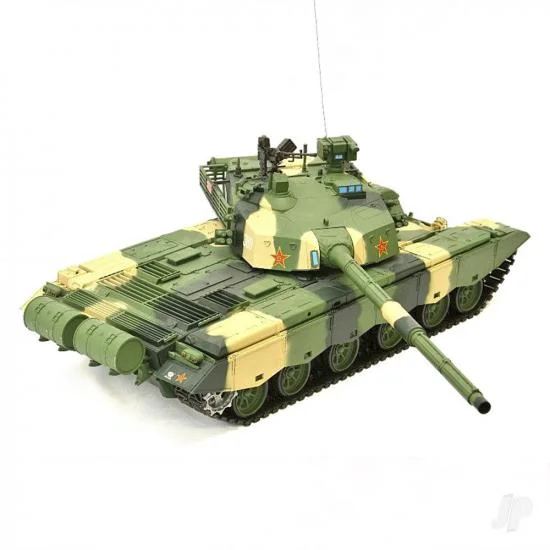 Henglong 1:16 ZTZ 99A MBT with Infrared Battle System (2.4GHz Shooter Smoke Sound Metal Gearbox) — image 1 of 7