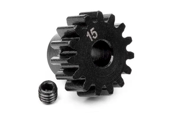 Pinion Gear 15 Tooth 1M - 5mm Shaft