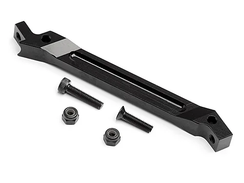 Aluminium. Front Chassis Anti Bending Rod Trophy Series (Black) (Replaces 101148) &mdash; image 2 of 2