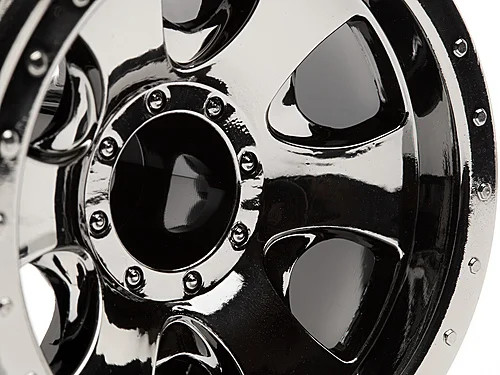 HPI Savage XS Warlock Wheels - Black Chrome - 2.2in - 1 Pair — image 3 of 4