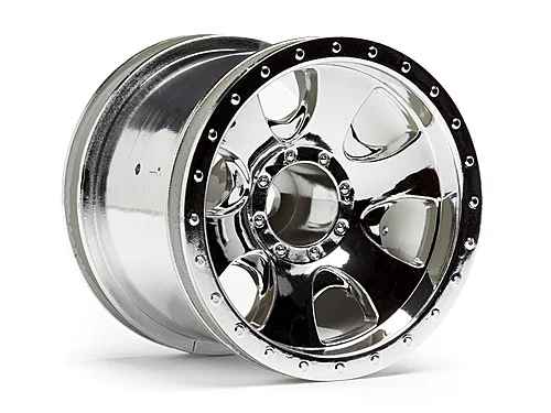 HPI Warlock 2.2 Wheels (2) - Chrome &mdash; image 2 of 4