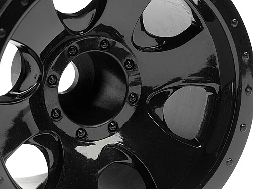 HPI Warlock 2.2 Wheels (2) - Black &mdash; image 3 of 4