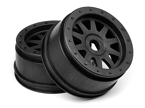 HPI Tr-10 Glue-Lock Wheel Black (120X60mm/2Pcs) &mdash; image 4 of 4