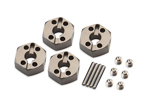 HPI Hard Anodized Alloy Locking Wheel Hexes - 12mm for HPI WR8, etc — image 2 of 3