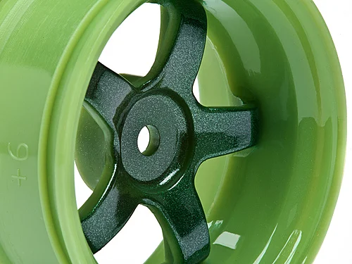 HPI Work Meister S1 Wheels - Green - 6mm Offset - 1 Pair &mdash; image 3 of 4