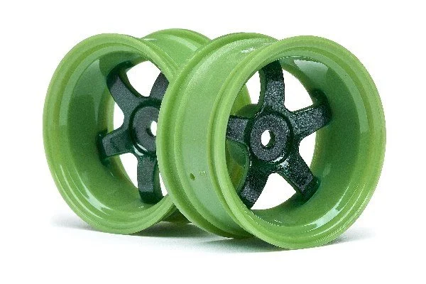 HPI Work Meister S1 Wheels - Green - 9mm Offset - 1 Pair — image 5 of 5