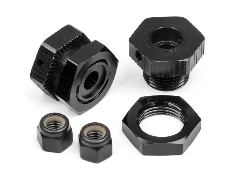 HPI Savage Aluminium 17mm Hex Hub Set - Black (4pcs)