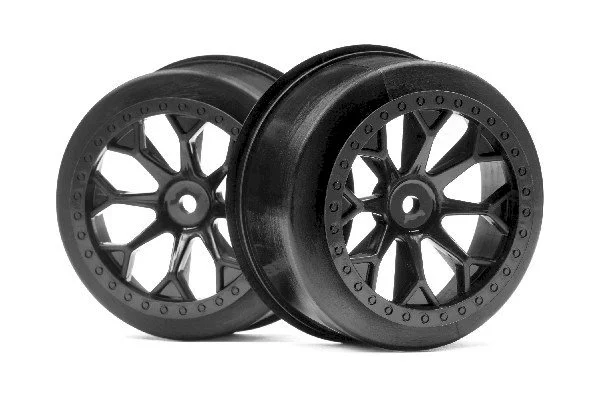 HPI 8-Shot SC Wheel (Black/2Pcs)