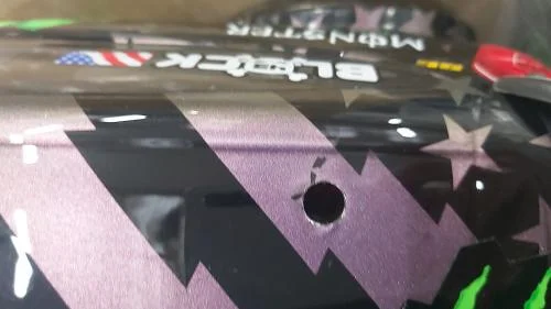 HPI WR8 Flux - Ken Block Gymkhana Ford Fiesta ST Rx43 ** MINOR BODY DAMAGE ** — image 2 of 3