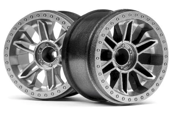 HPI 6-Shot ST Wheel (Silver/2Pcs)