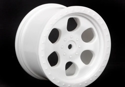 HPI 6 Spoke Wheel - White - 83x56mm - 14mm Hex - (pair) &mdash; image 2 of 3