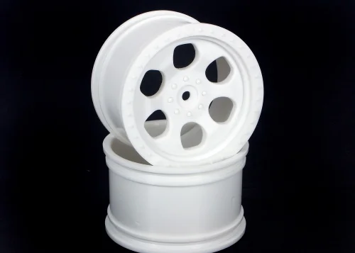 HPI 6 Spoke Wheel - White - 83x56mm - 14mm Hex - (pair) &mdash; image 3 of 3