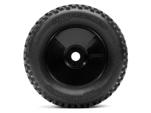 Dish Wheel Black 88X56mm/2Pcs 17mm Hex Savage / Hellfire - 2 Pcs &mdash; image 4 of 6